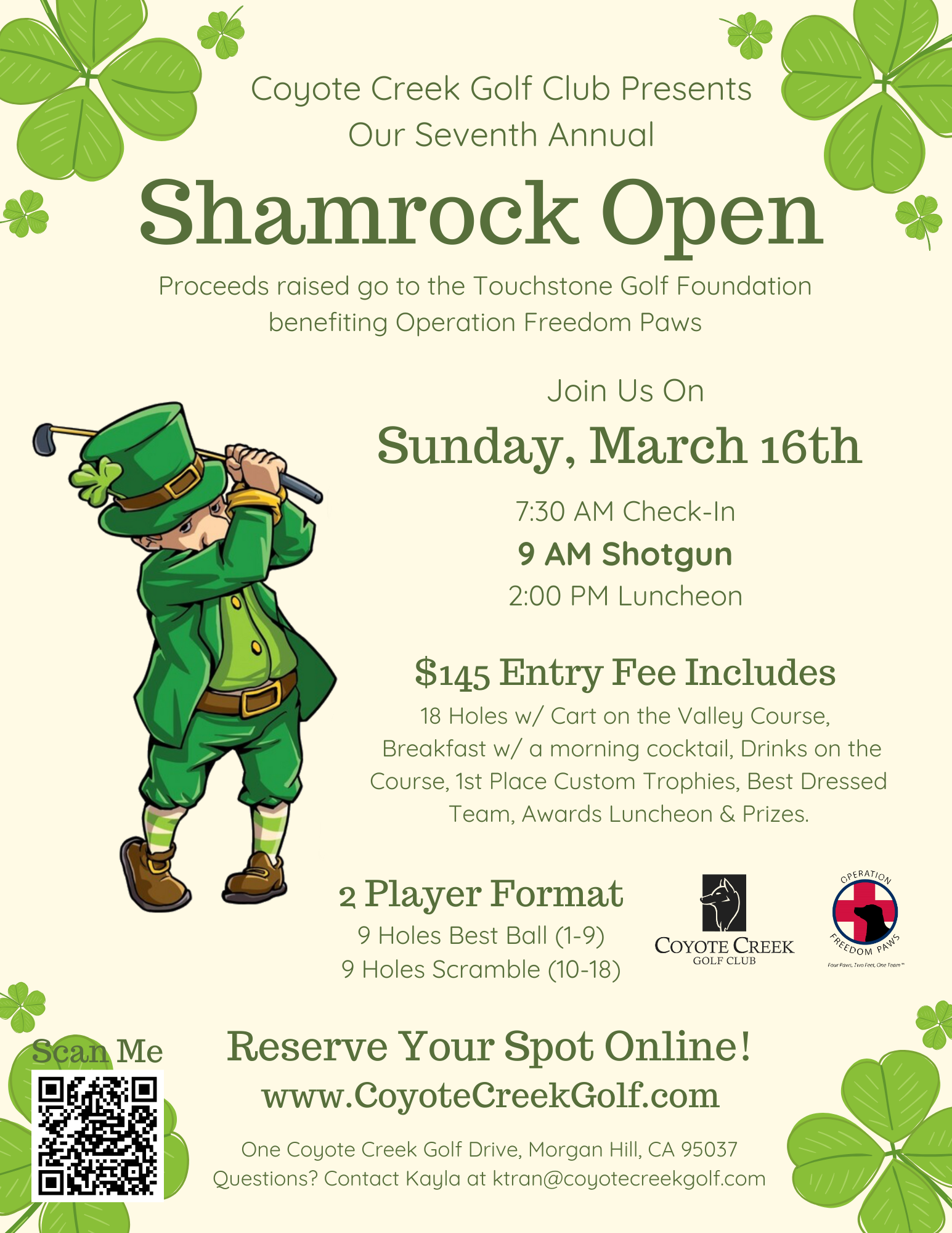 Shamrock Open Flyer