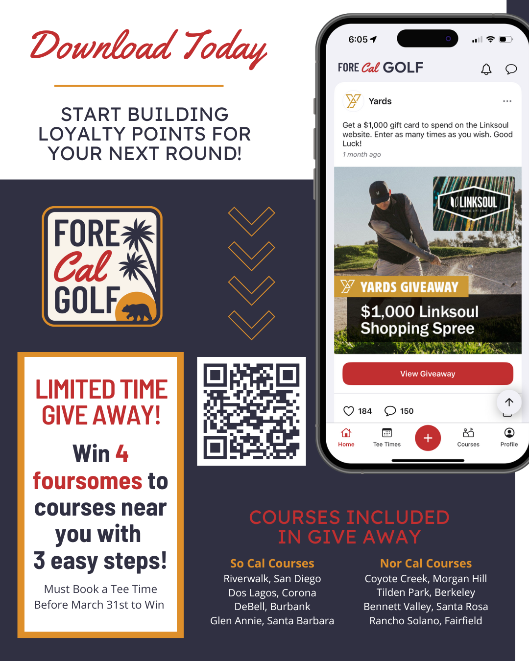 forecal golf app flyer