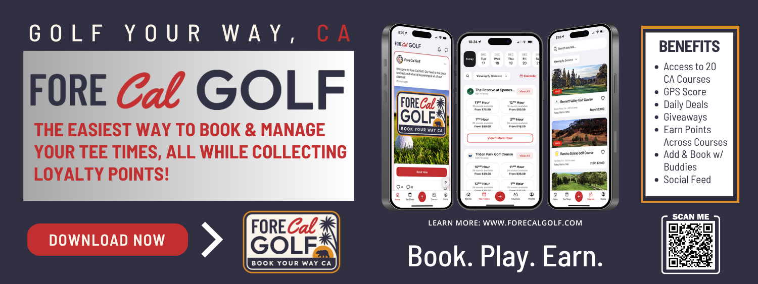 fore cal golf app banner for coyote creek golf club in morgan hill