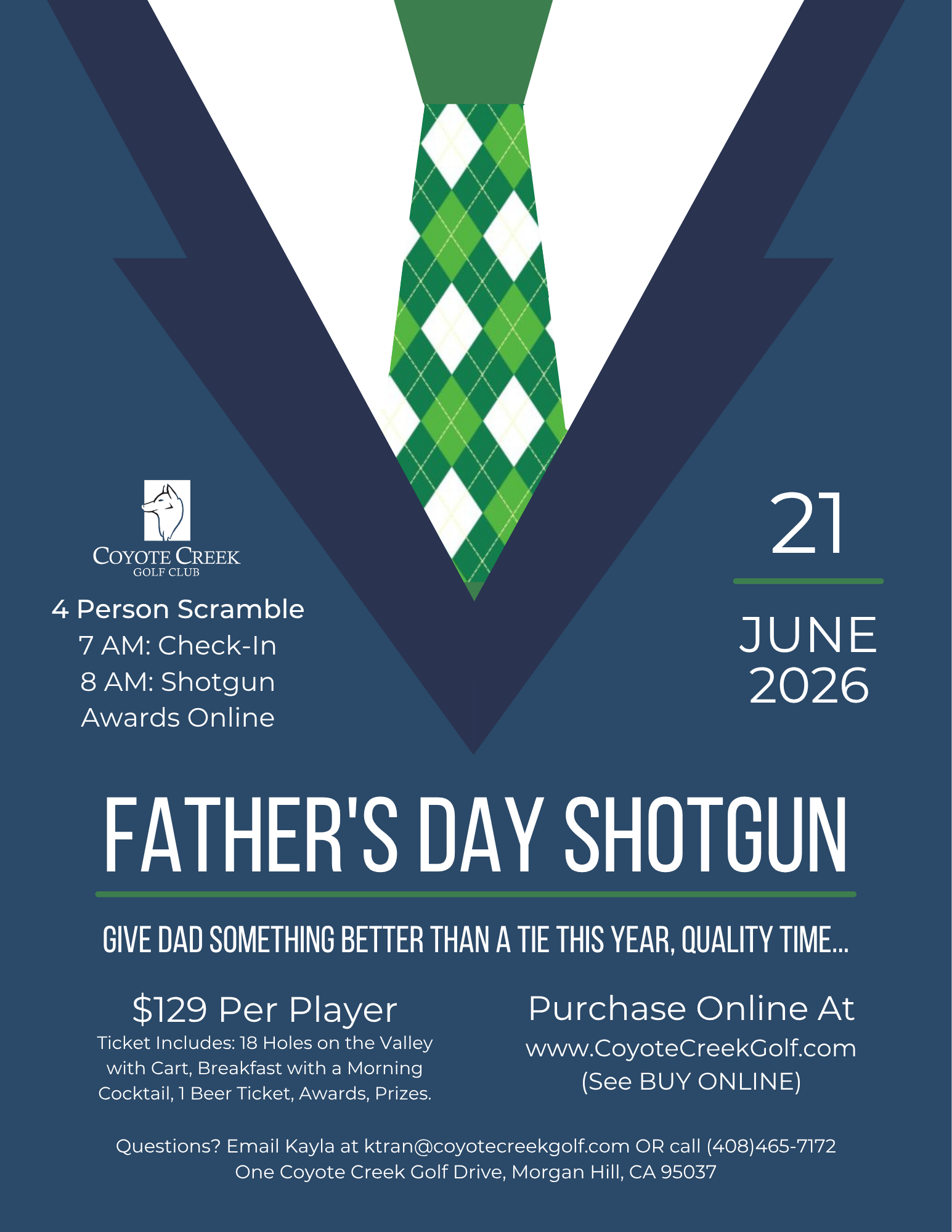 Father's Day 2026 Shotgun Info Flyer